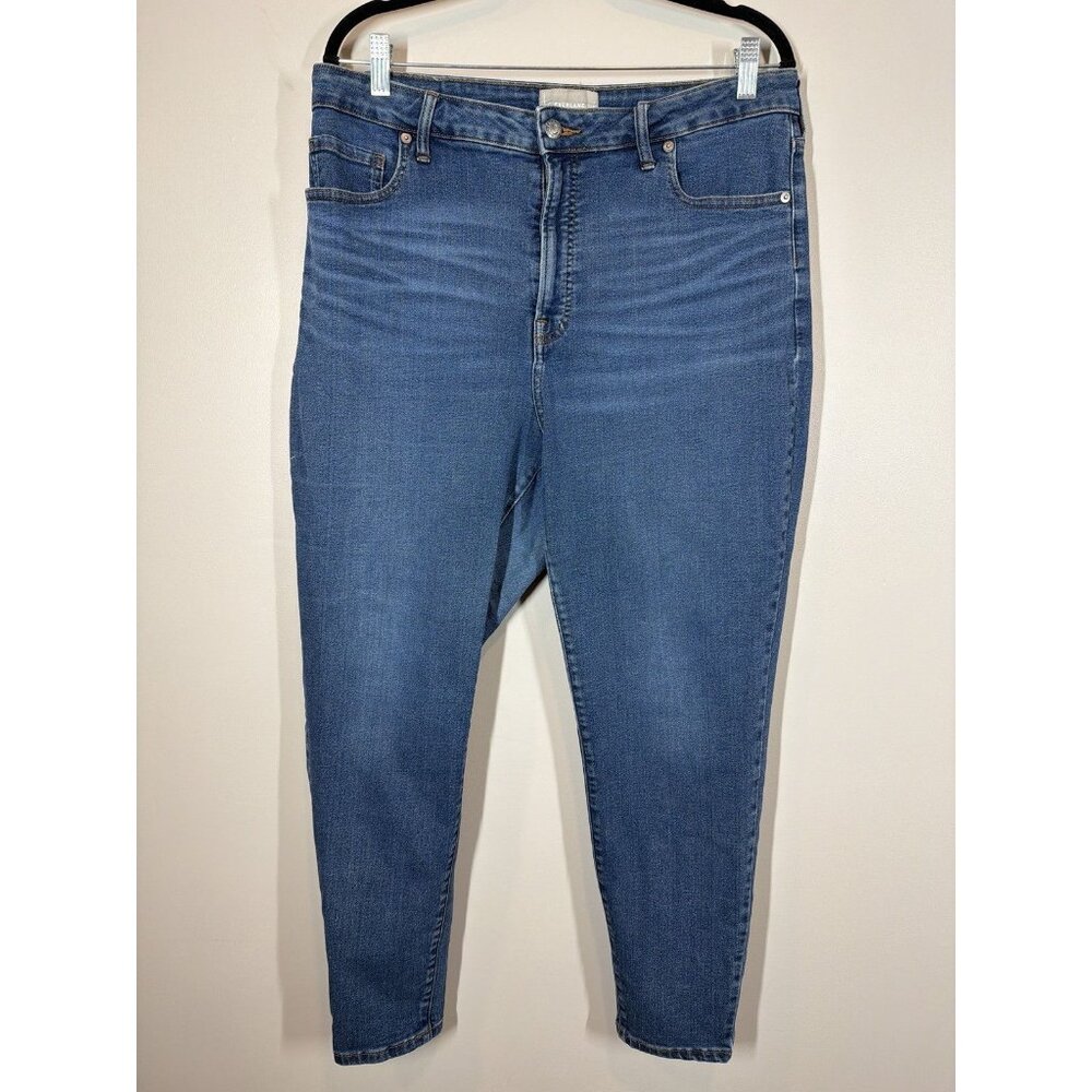 Everlane Blue Curvy High Rise Skinny Jeans Women’s‎ Size 35 Regular Minimalist